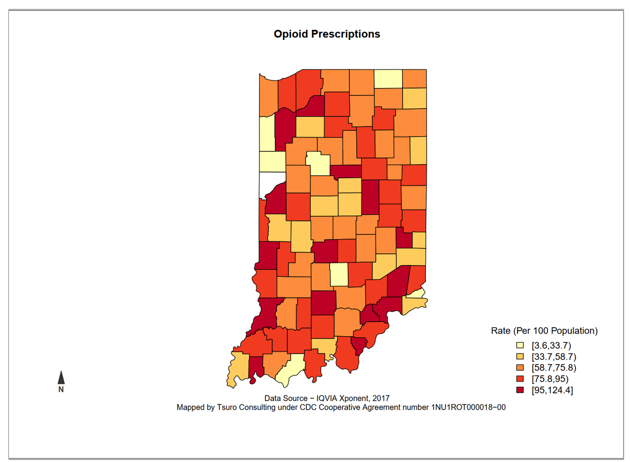 Figure 3. Example County Level Map